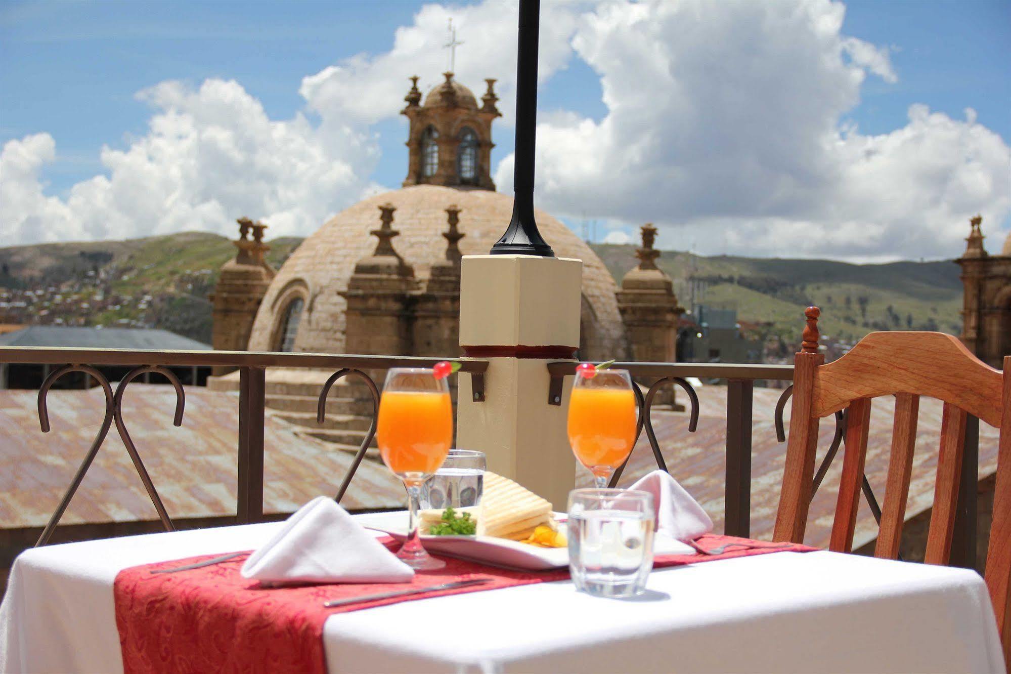 Conde De Lemos Hotel Puno Restaurang bild